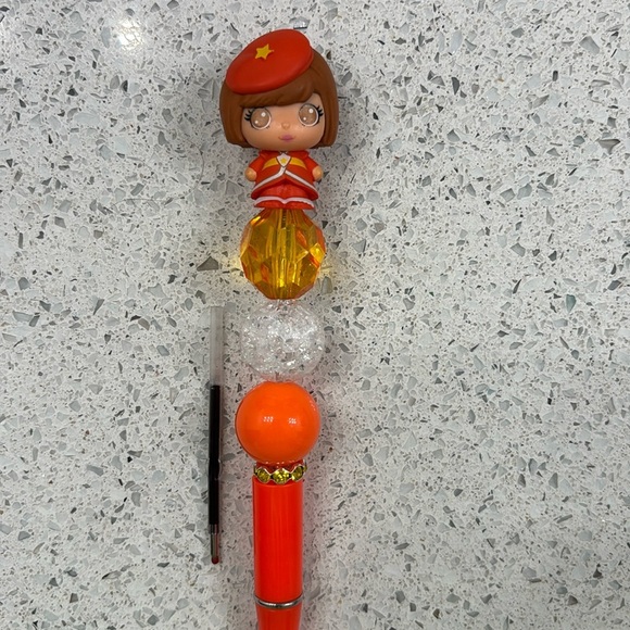 Hand Crafted Other - Lala Orange Rainbow Brite Pen with ink refill